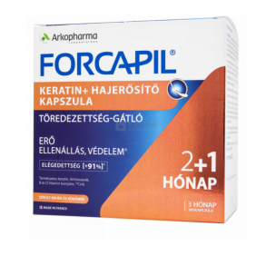 FORCAPIL KERATIN + HAJERŐSÍTŐ KAPSZULA - 120X + 60X 